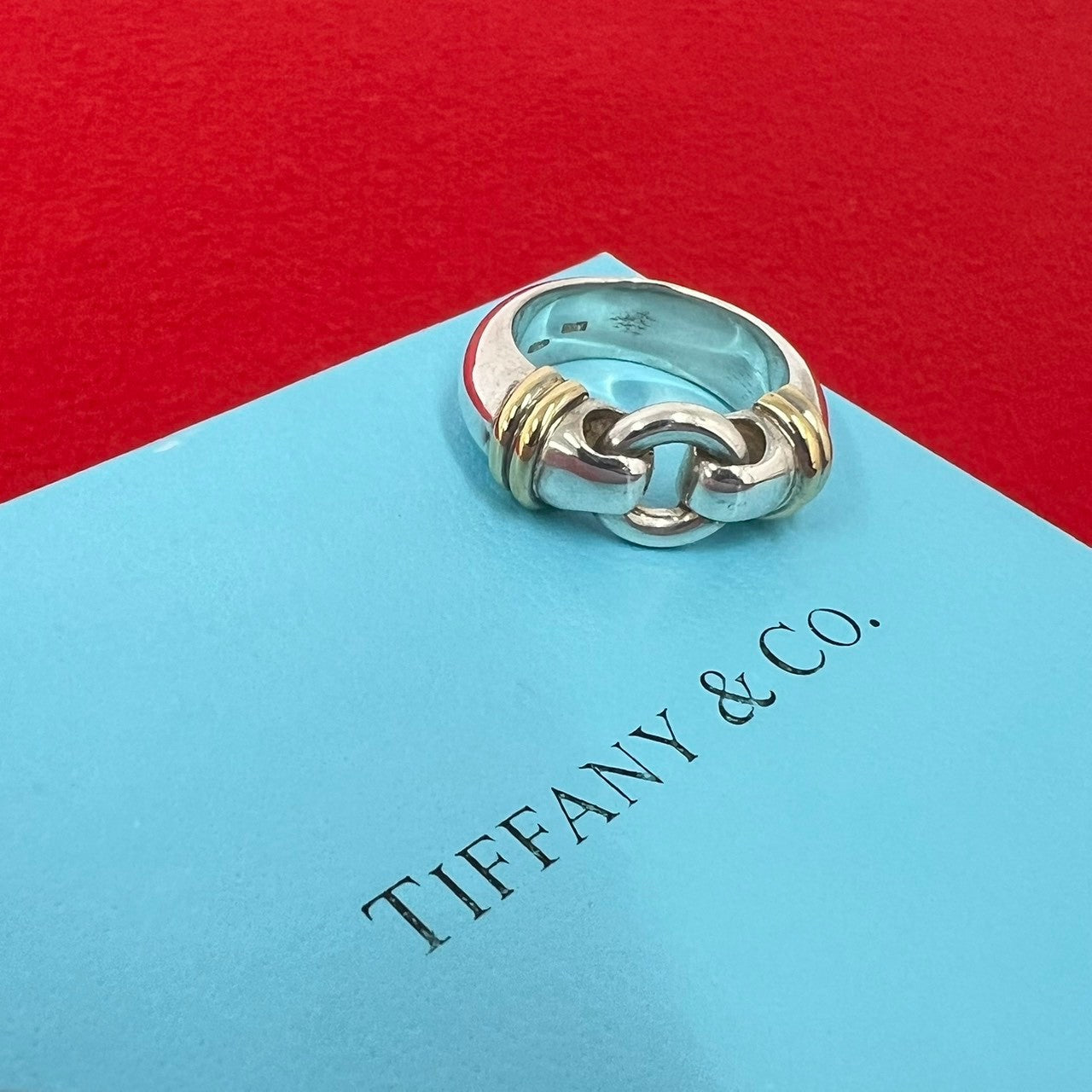 TIFFANY&Co. ティファニー (Vintage) サークル コンビ リング 指輪 13