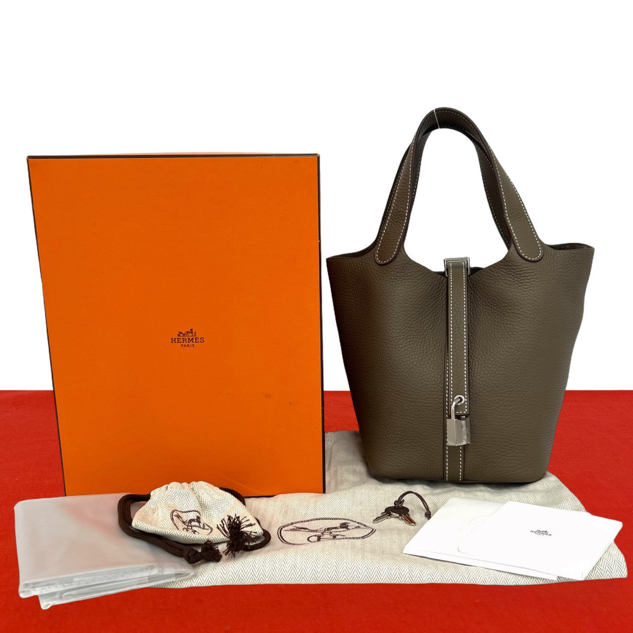 HERMES エルメス ピコタンロック PM エトゥープ ハンドバッグ – Trip