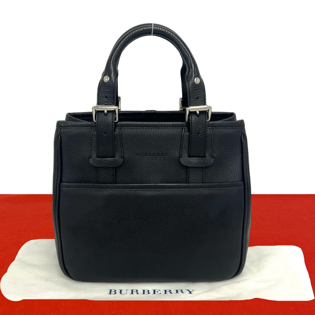 BURBERRY ブラックハンドバッグ BURBERRY バーバリー ハンドバッグ – Trip