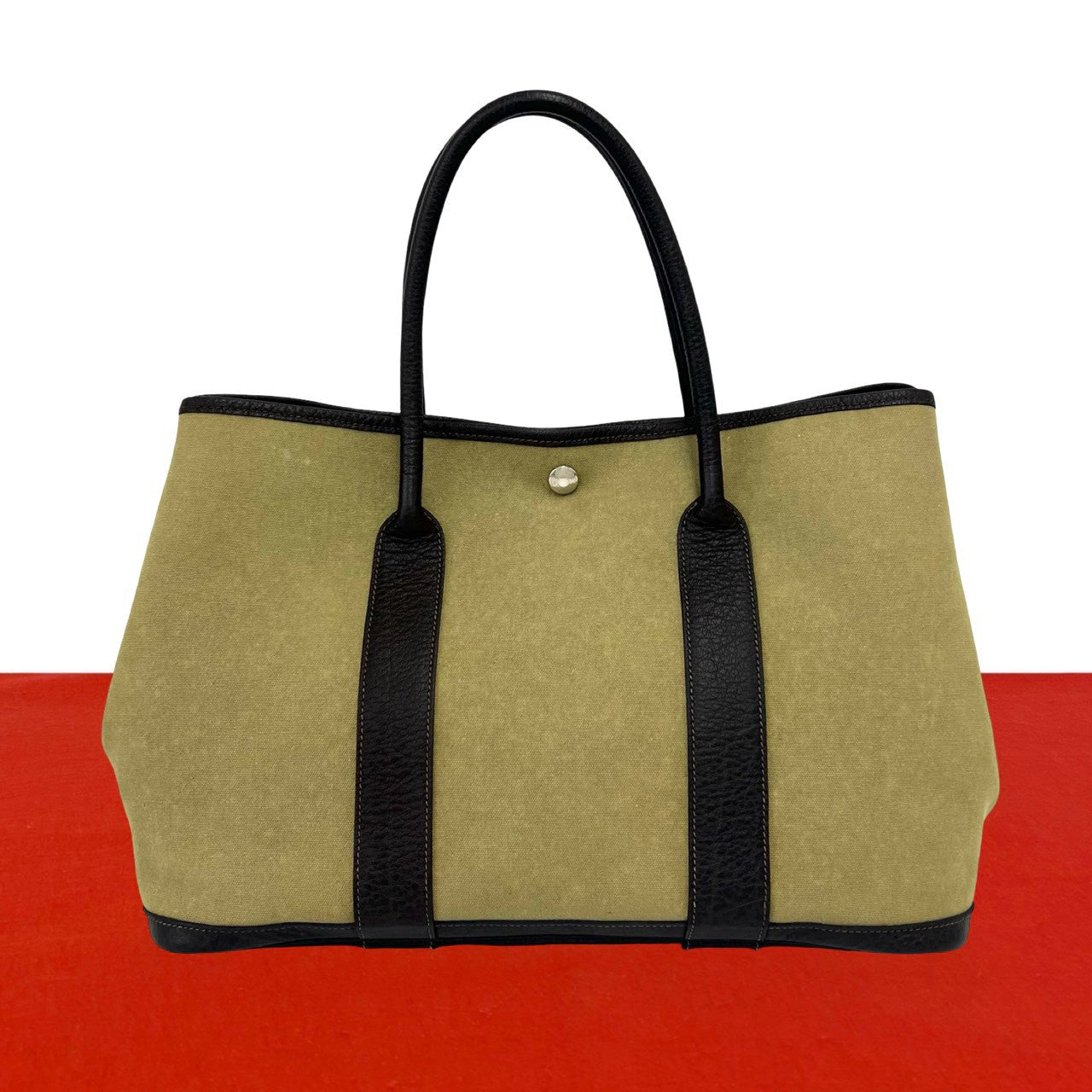 HERMES ガーデンパーティ PM トートバック トワルオフィシエ×ブッフル HERMES エルメス ガーデンパーティ PM ブッフル – Trip