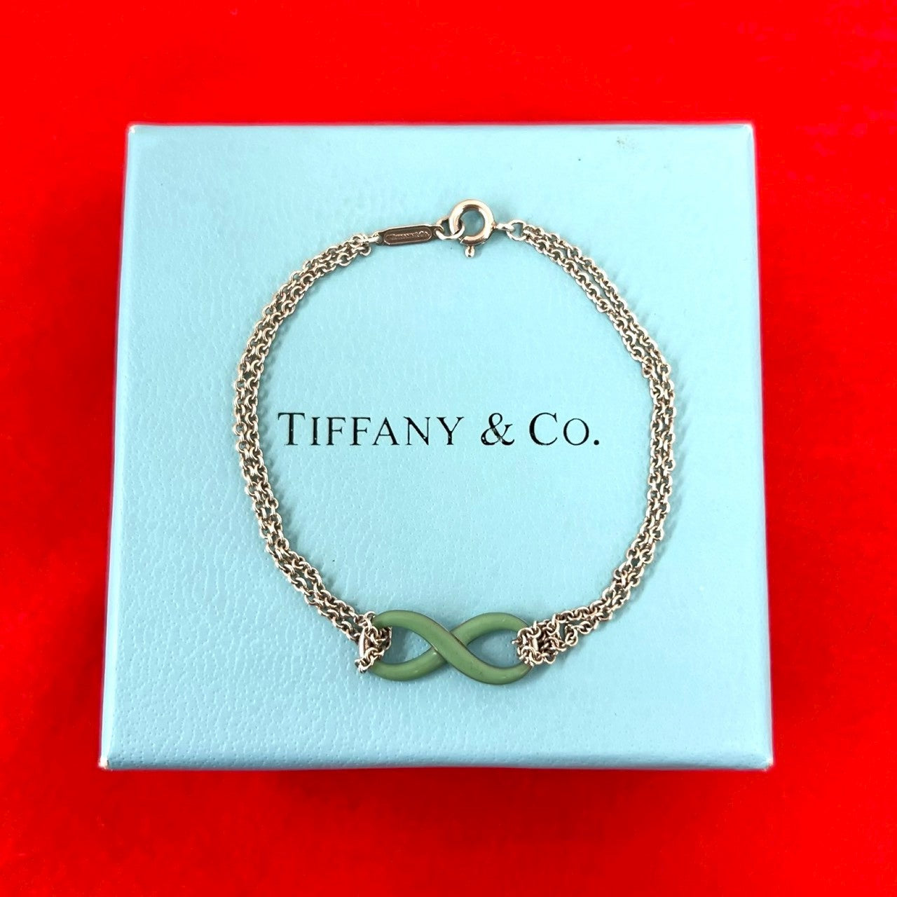 ティファニー TIFFANY&CO インフィニティ チェーンブレスレット 限定 TIFFANY&Co. ティファニー インフィニティ ダブルチェーン