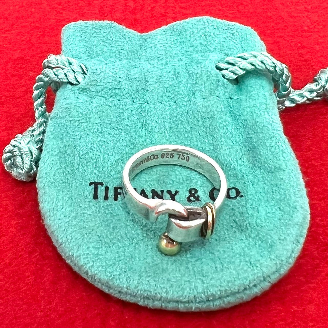TIFFANY&Co. ティファニー (Vintage) フック&アイ リング 925 K18