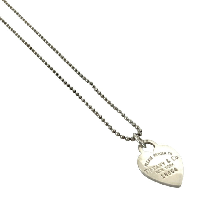 Necklace Tiffany Return Toe Heart Tag Ball Chain Necklace