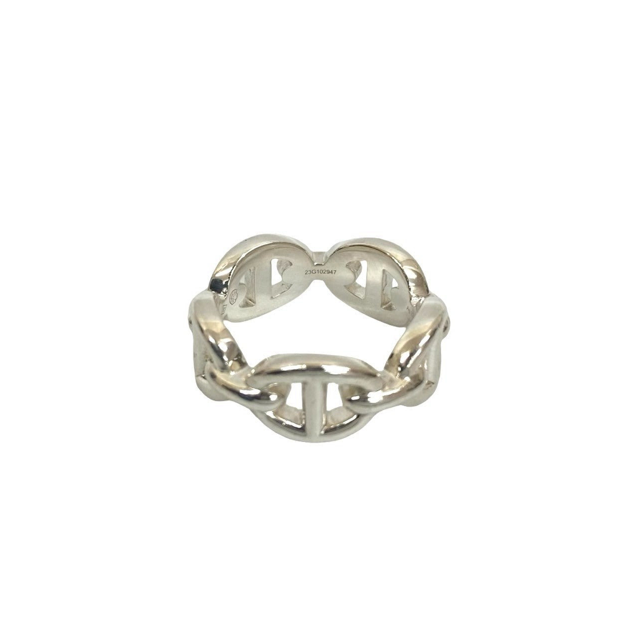 HERMES アンシェネリング PM Hermes ゴールドリング シェーヌダンクル アンシェネPM (HERMES/指輪