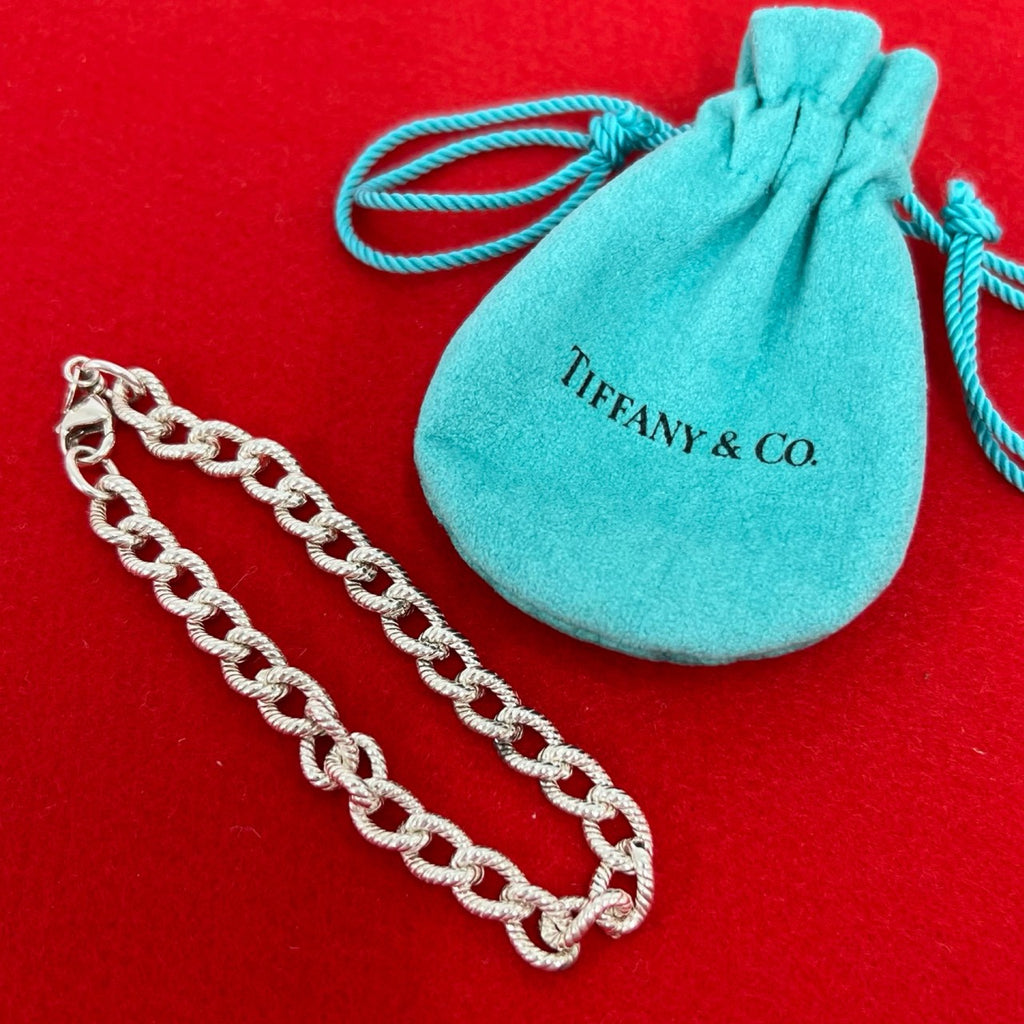 まい様 袋のみ付き ティファニー 美品 ツイストロープブレスレット P279fe TIFFANY&Co. ティファニー ツイストロープ ブレスレット – Trip