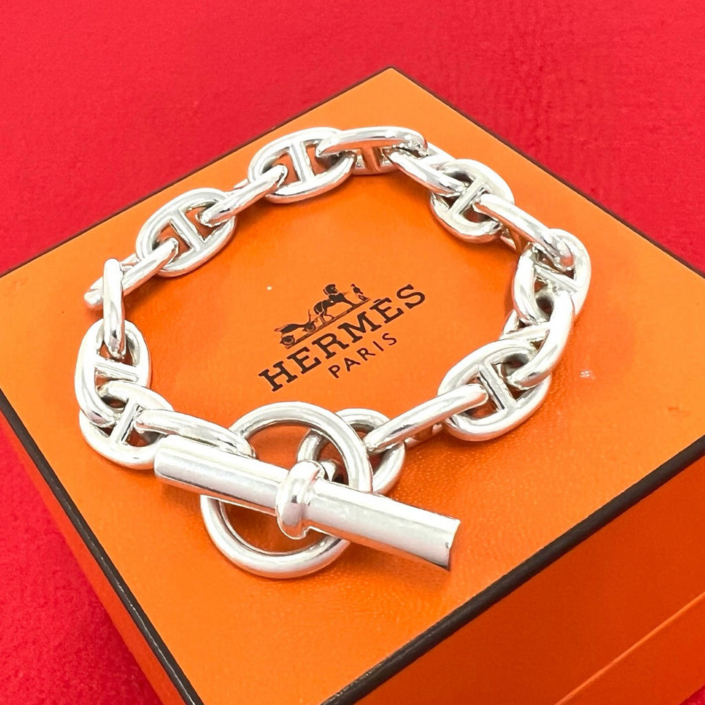 HERMES エルメス シェーヌダンクル MM 16コマ ブレスレット – Trip