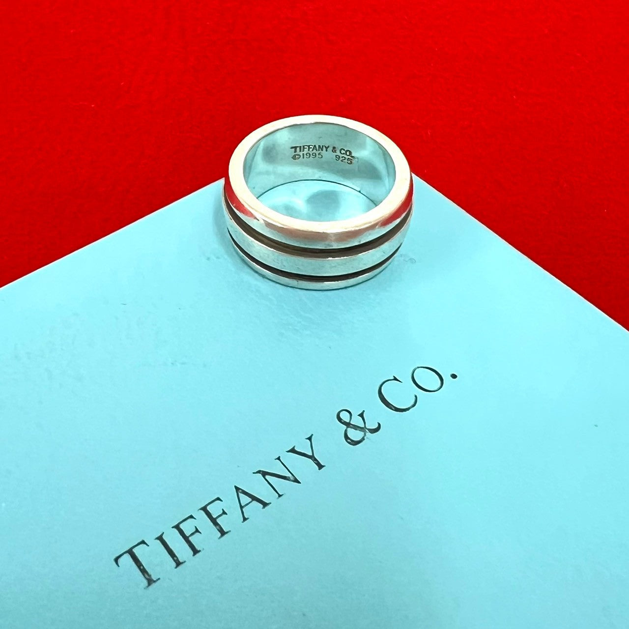 TIFFANY&Co. ティファニー (Vintage) グルーブド ダブル ライン リング