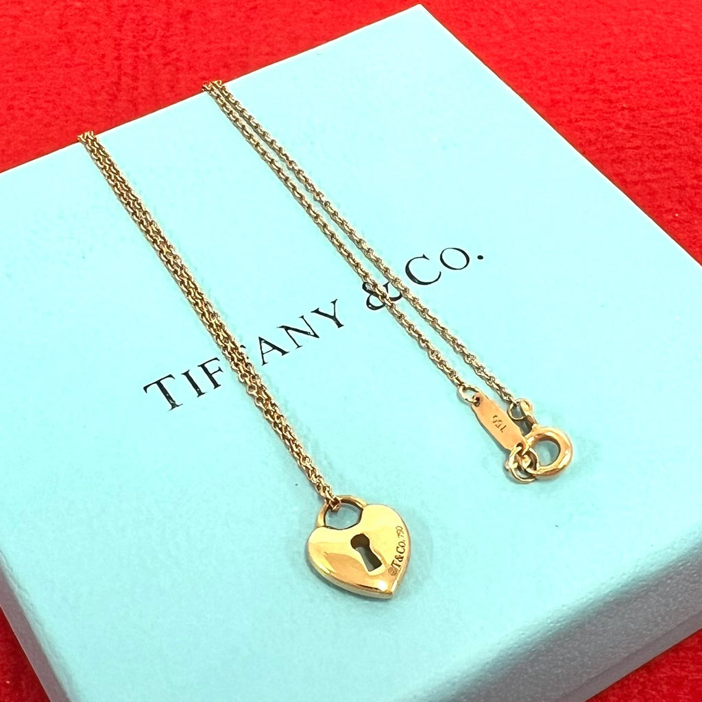 TIFFANY&Co. ティファニー ハートロック ネックレス K18 750 PG – Trip