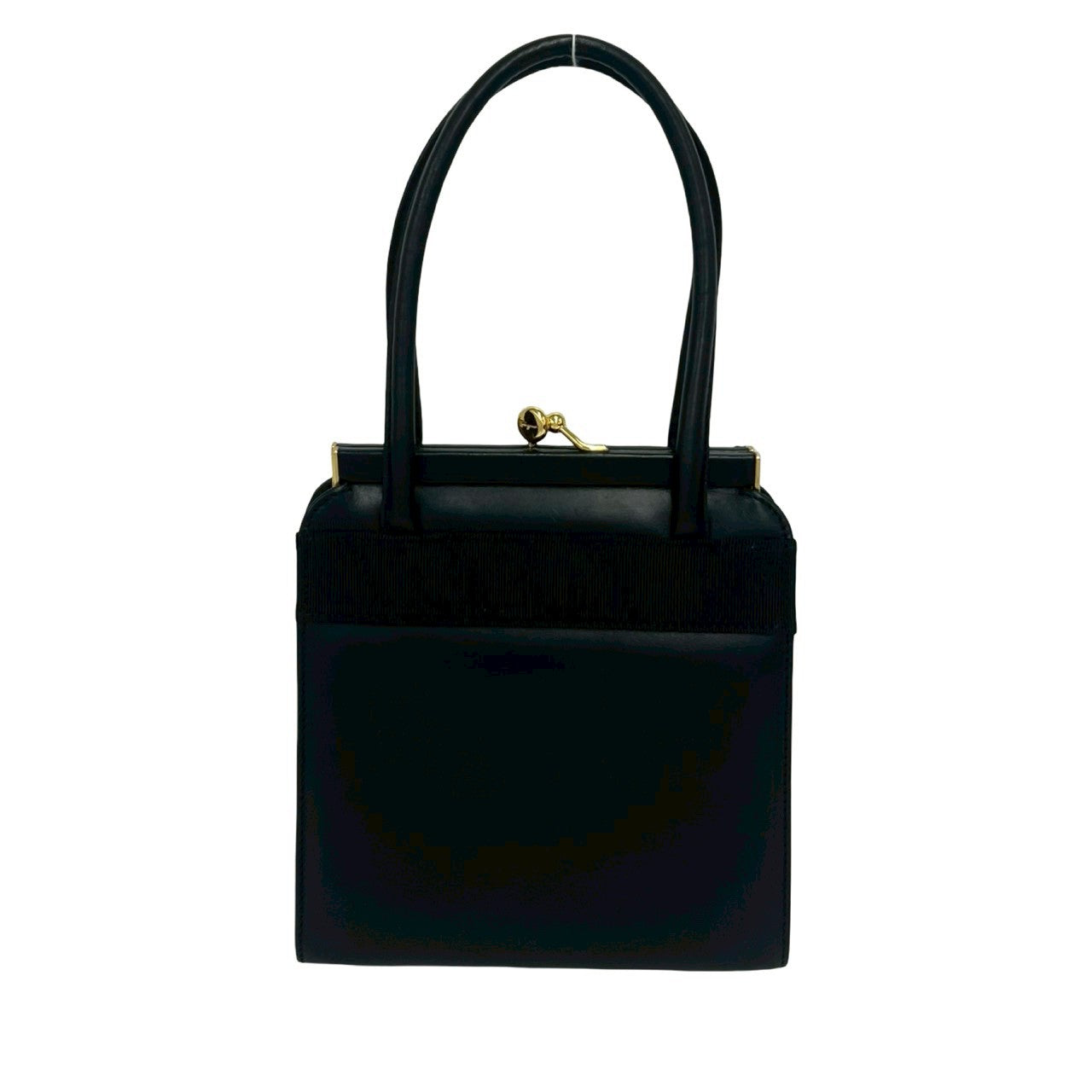 【極美品】サルヴァトーレフェラガモ 金ボタン ノーカラージャケット ブラック漆黒 Salvatore Ferragamo サルヴァトーレフェラガモ (Vintage) ショルダー
