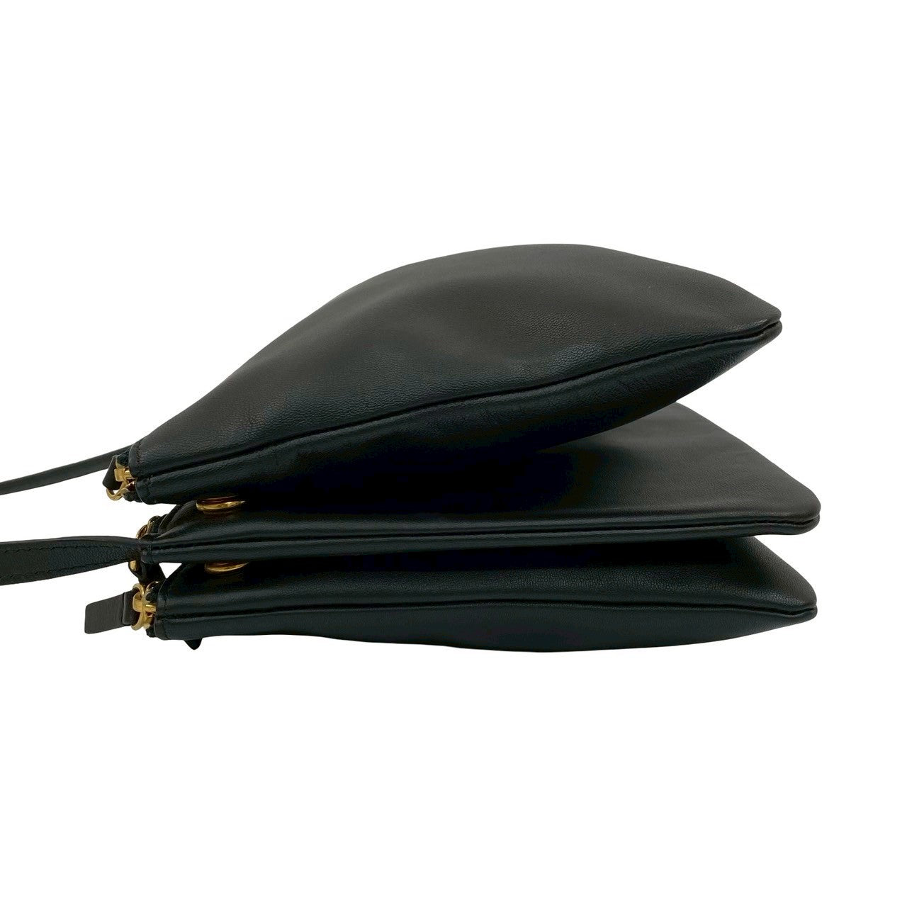 【美品】CÉLINE トリオ スモール ブラック CELINE セリーヌ トリオ スモール ショルダーバッグ – Trip