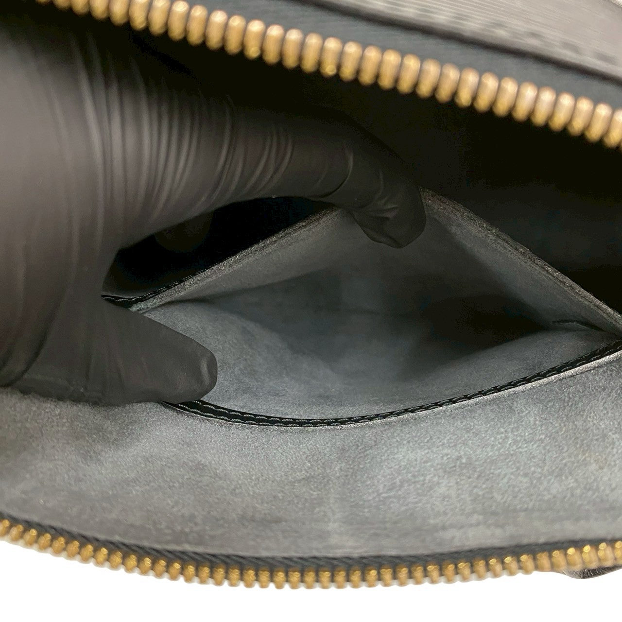 シ*マ様 Louis Vuitton ブラックレザー ハンドバッグ　正規品 断捨 LOUIS VUITTON】マレル バッグ☆取外し可能なポーチ付き (Louis
