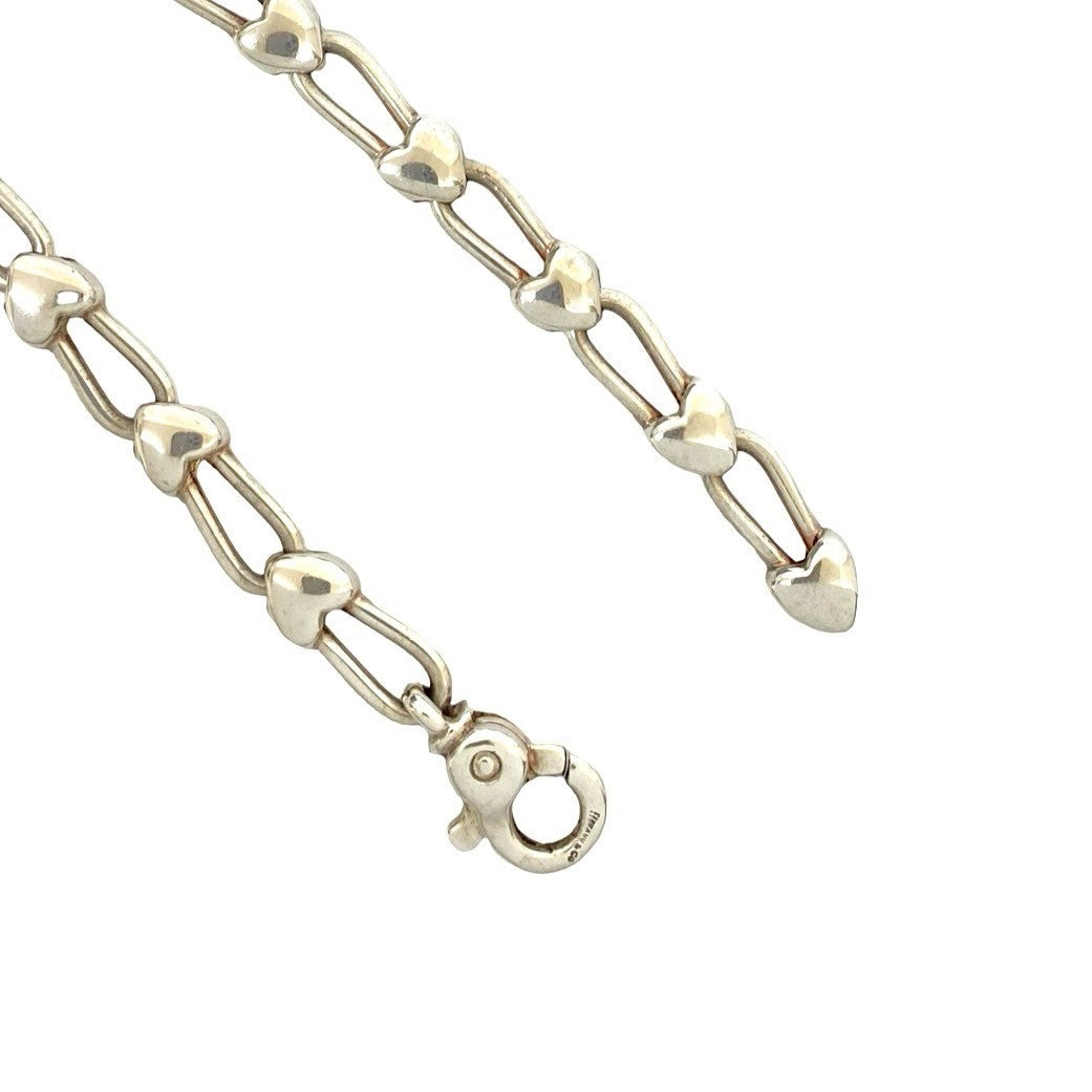 ティファニー　ハートロック　ブレスレットシルバー　ピンクゴールド　750　コンビ ティファニー ハートロック ブレスレットシルバー ピンクゴールド 750