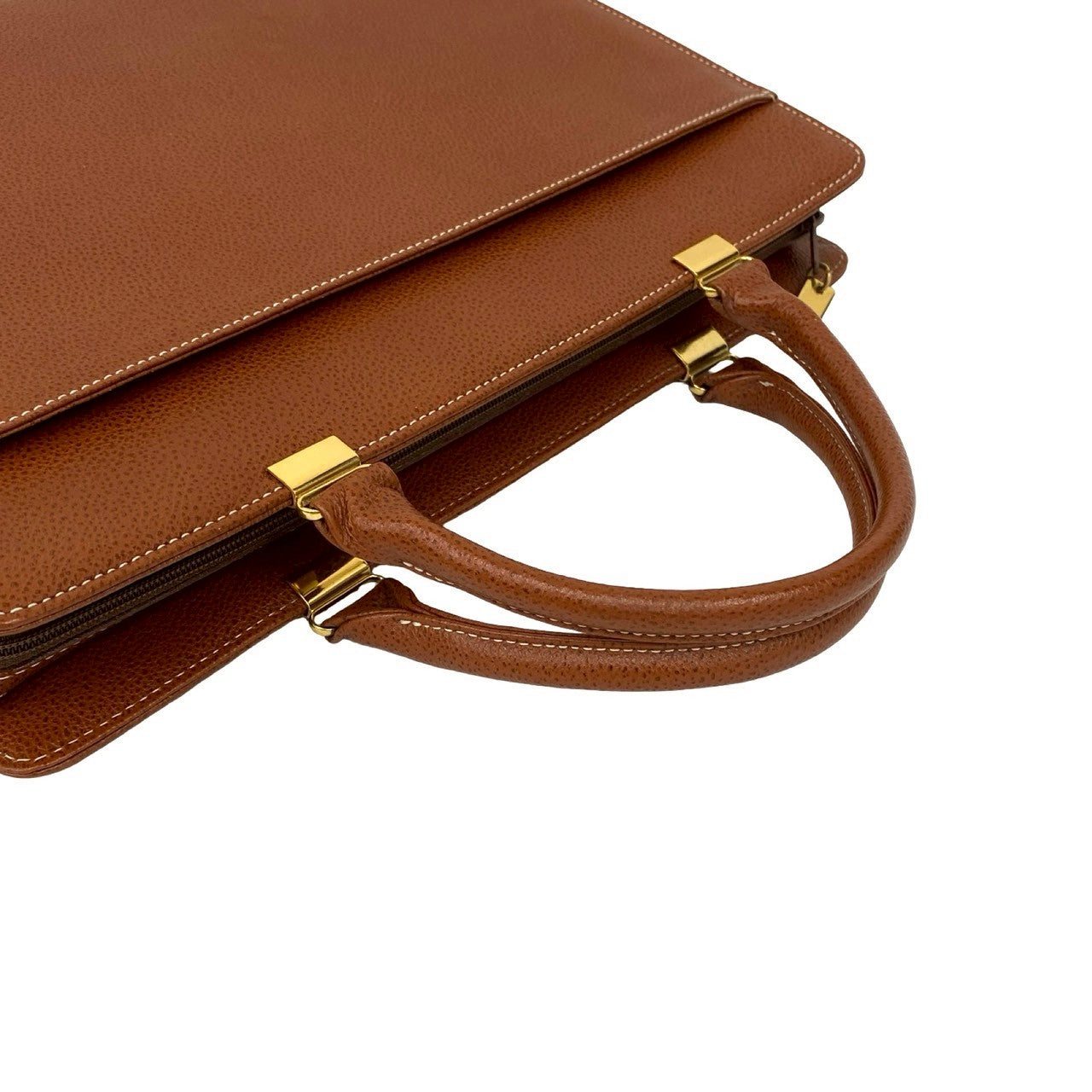 【美品】イヴ サン ローラン YSL ビジネスバッグ カサンドラ ブラウンA4可 CASSANDRA （未使用展示品）サンローラン SAINT LAURENT YSL