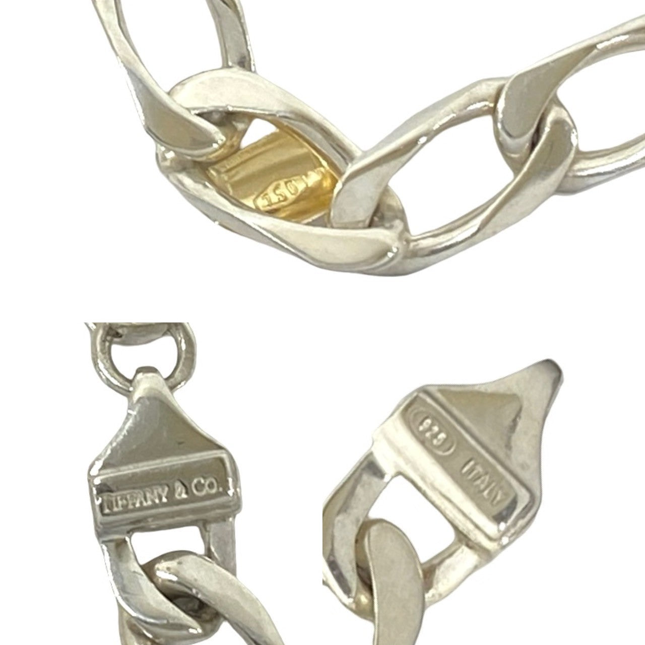 zidanティファニーフィガロブレスレット925.K750 TIFFANY&Co. ティファニー (Vintage) フィガロ ブレスレット – Trip