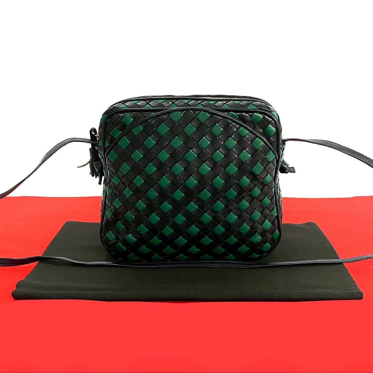 ボッテガヴェネタ【Bottega Veneta】ビジネスバッグ ブルーグリーン系