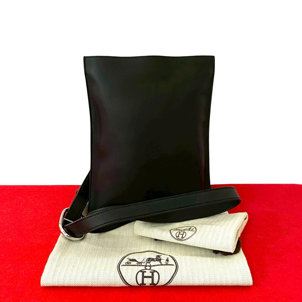 エルメス ポッシャンプリュス ヴォースイフト U刻印 ブラック A+♪ HERMES（エルメス） ポッシャンプリュス ヴォースイフト U刻印