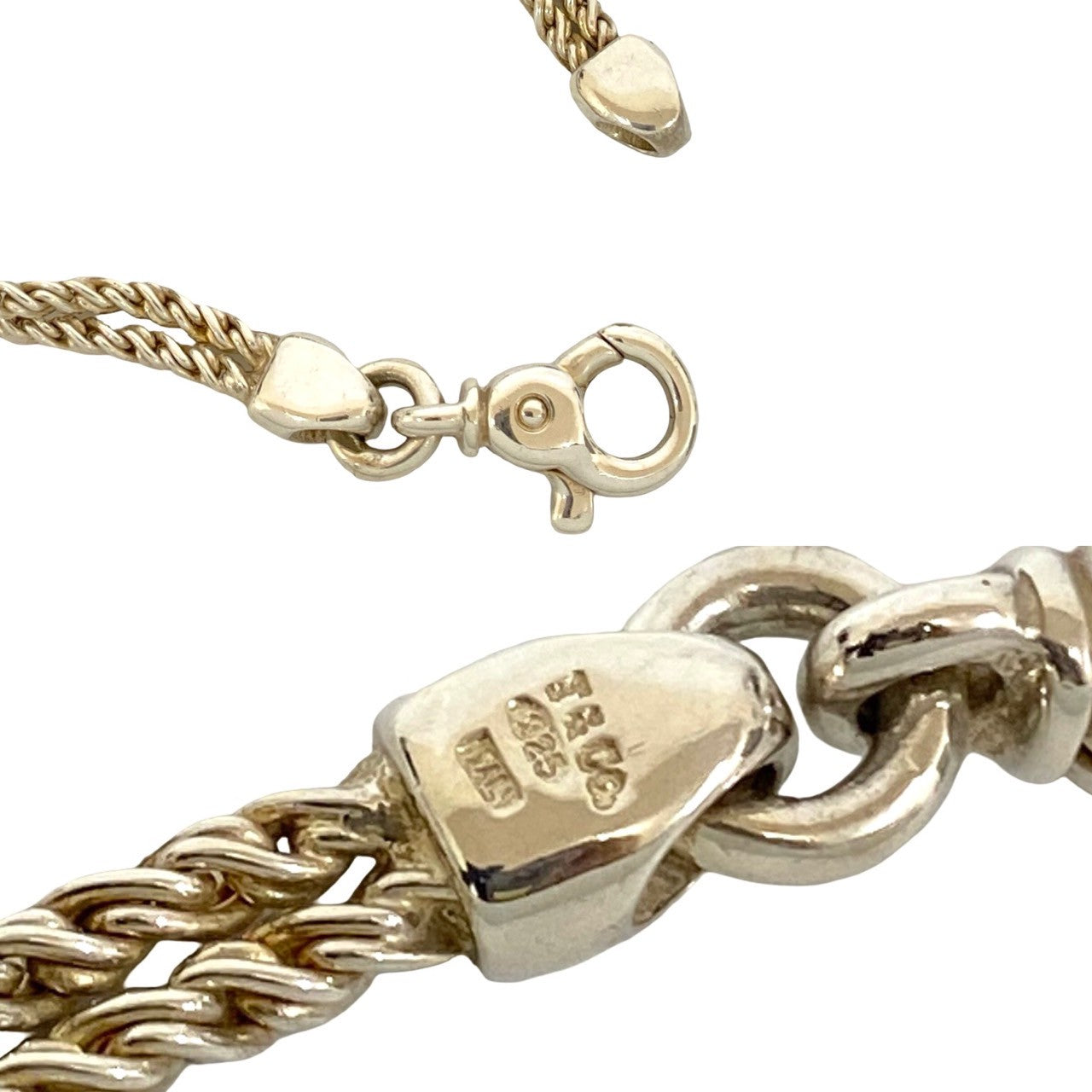 ティファニー　ダブルハート　ロープ　ブレスレット　925 TIFFANY&Co. ティファニー ダブルハート ロープチェーン ブレスレット