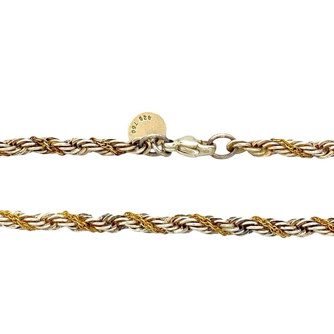 TIFFANY&Co. ティファニー ツイストチェーン ロープコンビ ネックレス