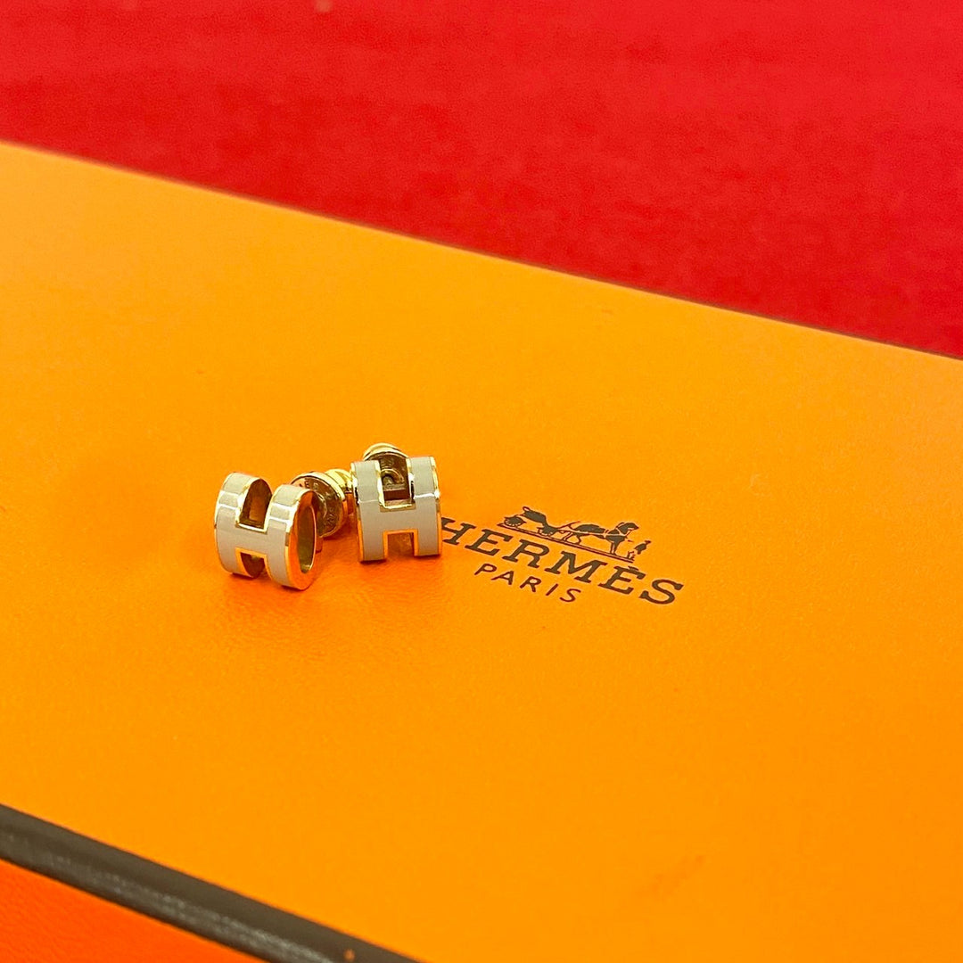 earrings hermes mini pop ash