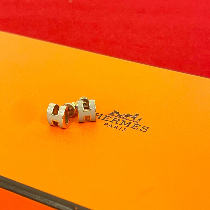 earrings hermes mini pop ash