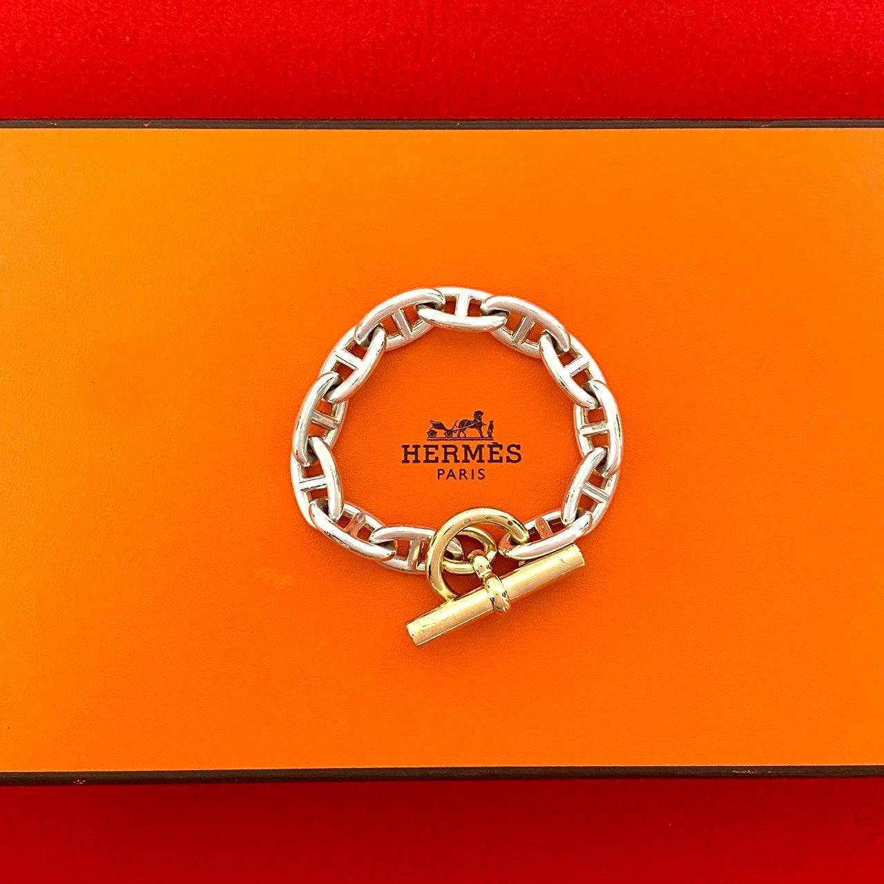 HERMES エルメス (Vintage) マルジェラ期 シェーヌダンクル GM 12コマ