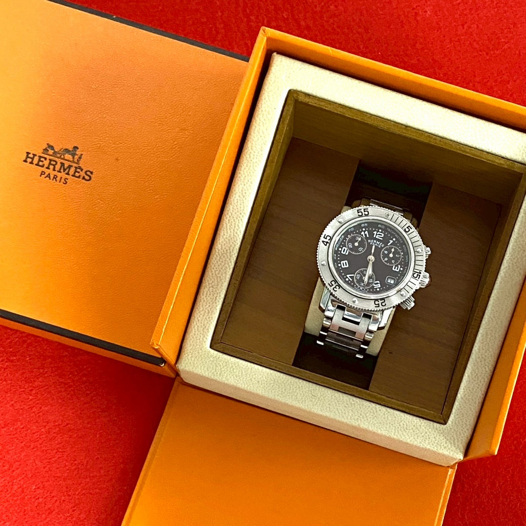 腕時計 エルメス クリッパー デイト