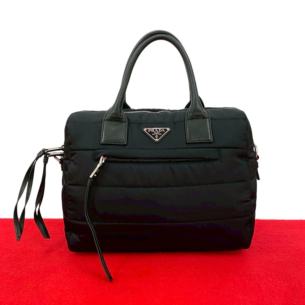 PRADA プラダ テスートボンバー ハンドバッグ – Trip