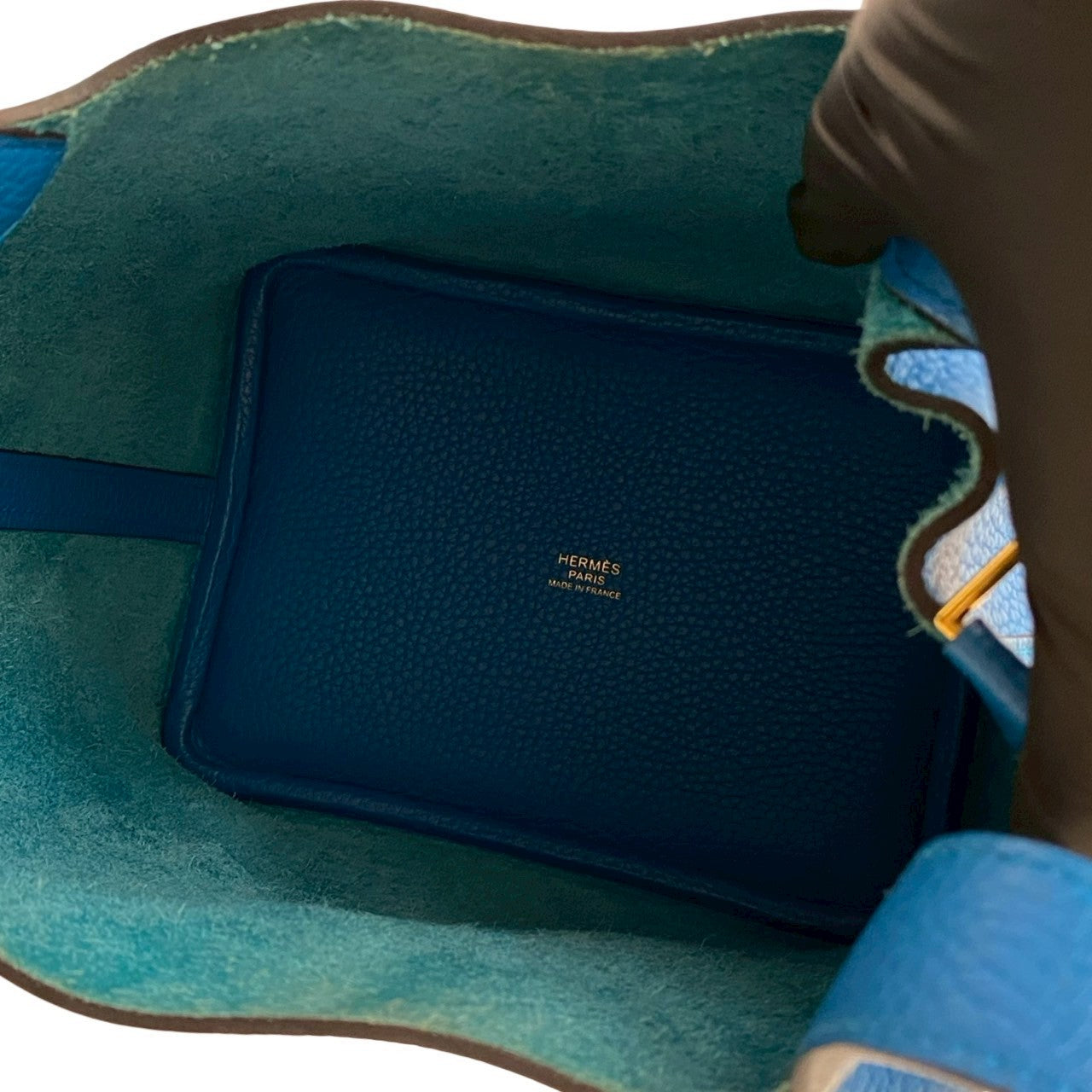 エルメスピコタンロックpm ピコタンロックPM ブルータイ ネイビー 紺[] Picotin Lock PM Blue Tie