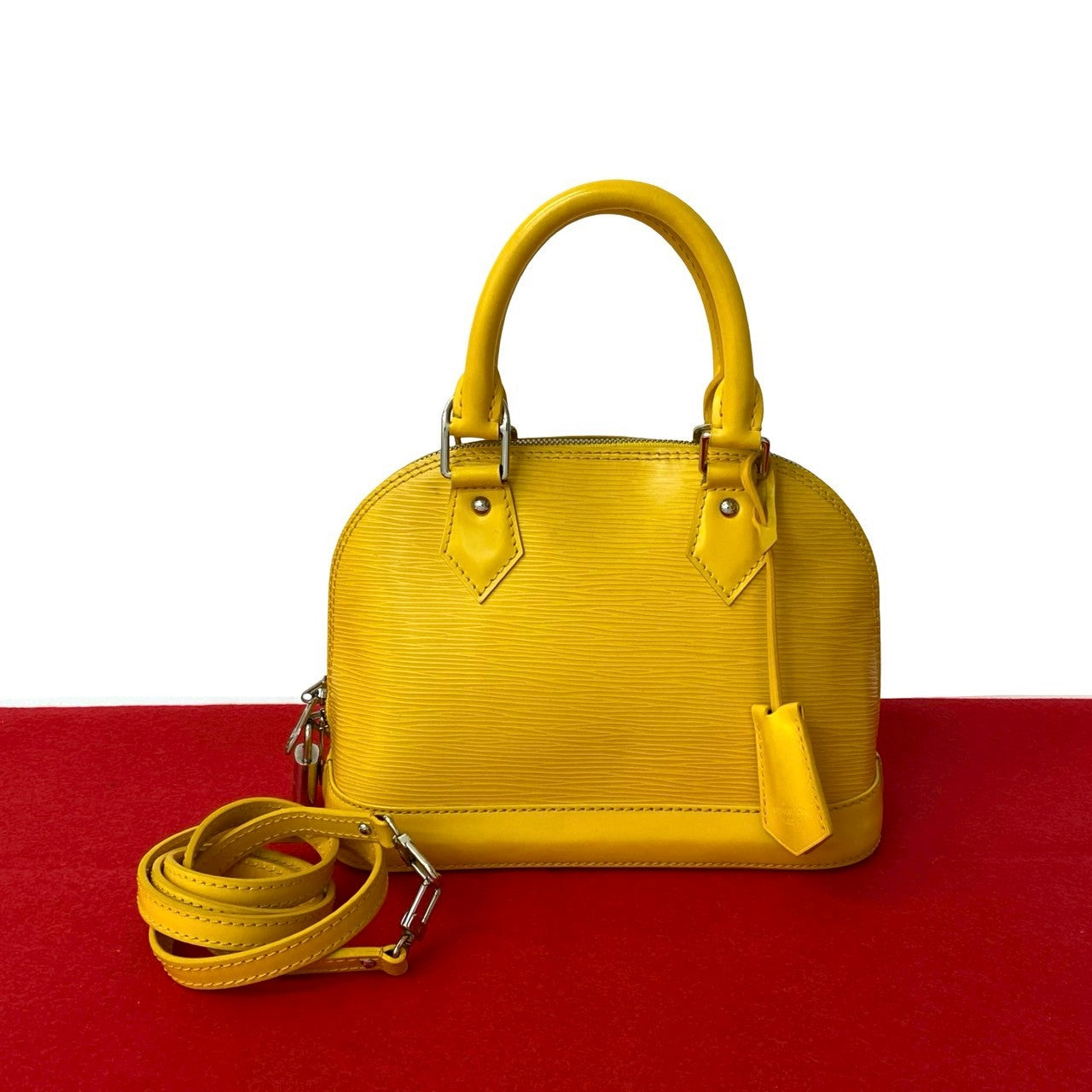 LOUIS VUITTON イエロー アルマBB エピレザーハンドバッグ