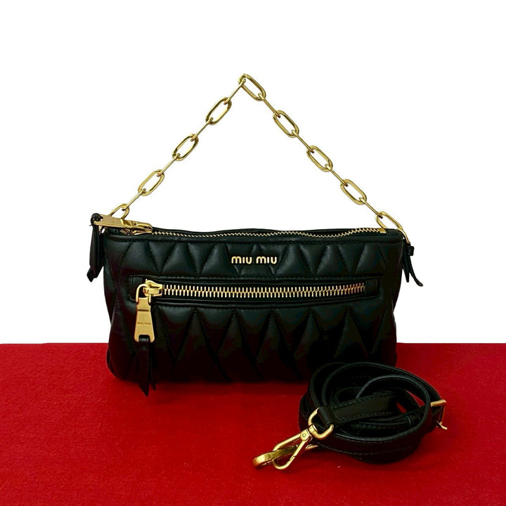shoulder bag miu miu matelasse