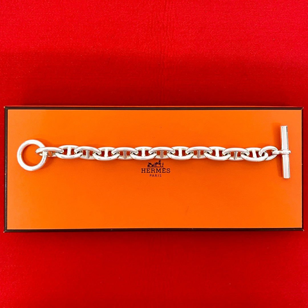 ブレスレット エルメス シェーヌダンクル TGM 12コマ