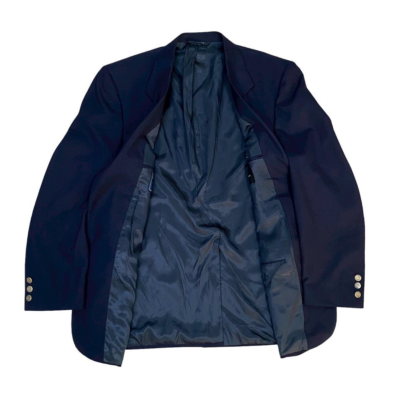 【美品】 Burberry‘s バーバリーズ デーラードジャケット ネイビー Burberrys バーバリーズ (Vintage) テーラードジャケット – Trip