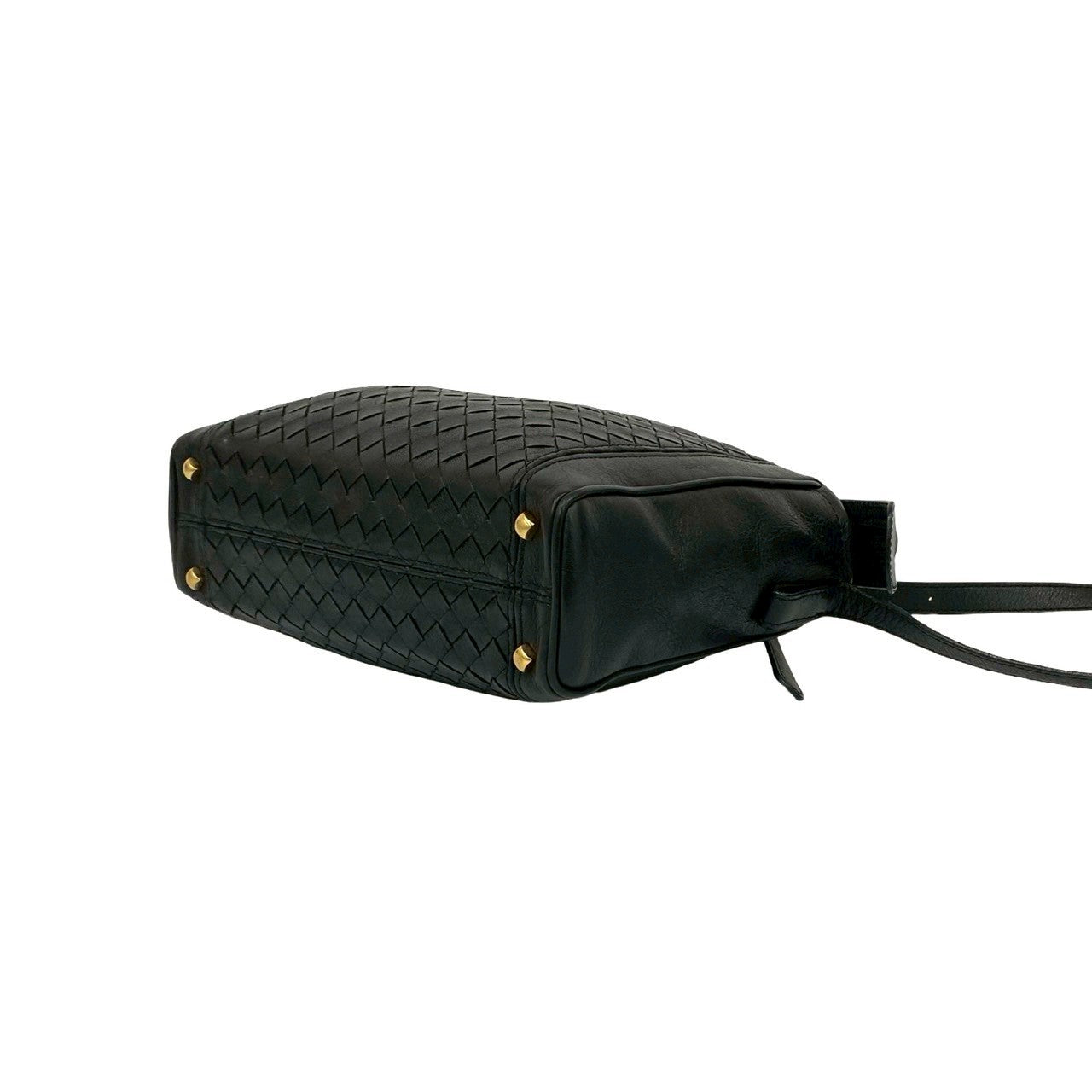 ボッテガ・ヴェネタ ブラックショルダーバッグ ボッテガヴェネタ ショルダーバッグ カセット カメラバッグ