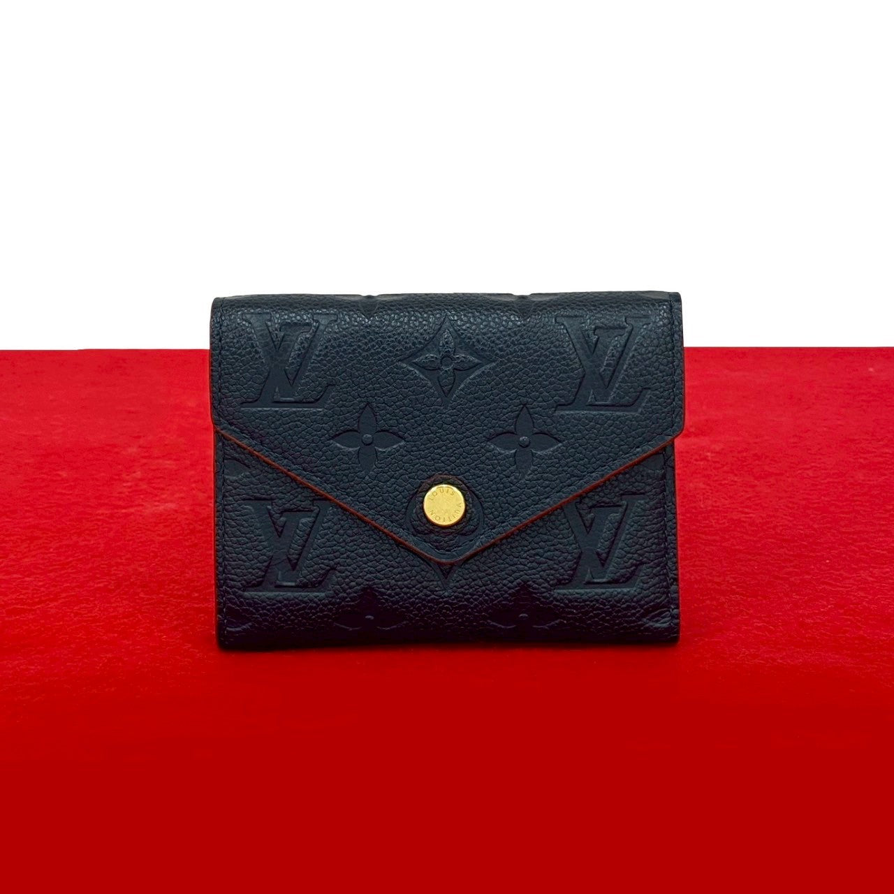 ルイヴィトン ポルトフォイユ ヴィクトリーヌ 三つ折り財布 アンプラント 紺系 ルイヴィトン/3つ折り財布/ポルトフォイユ・ヴィクトリーヌ/ネイビー