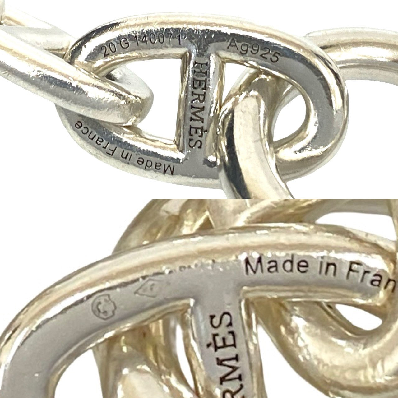 新品　HERMES エルメス　シェーヌダンクルブレスレット　TGM 12コマ HERMES エルメス シェーヌダンクル TGM 12コマ ブレスレット – Trip