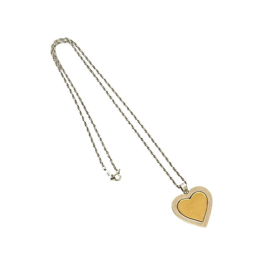 ネックレス ティファニー ハート コンビ ネックレス