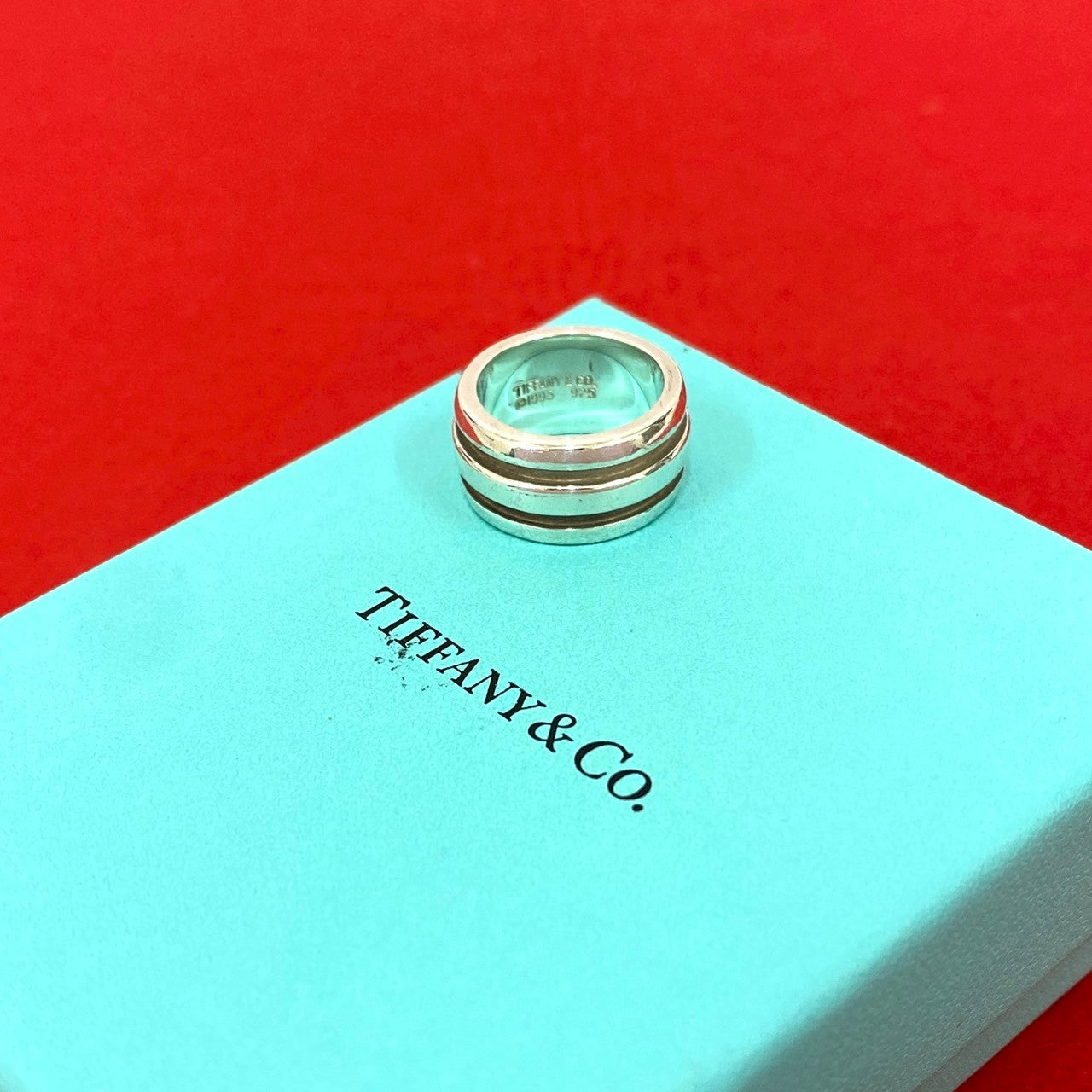 TIFFANY&Co. Tiffany Grooved Double Line Ring Ring – Trip