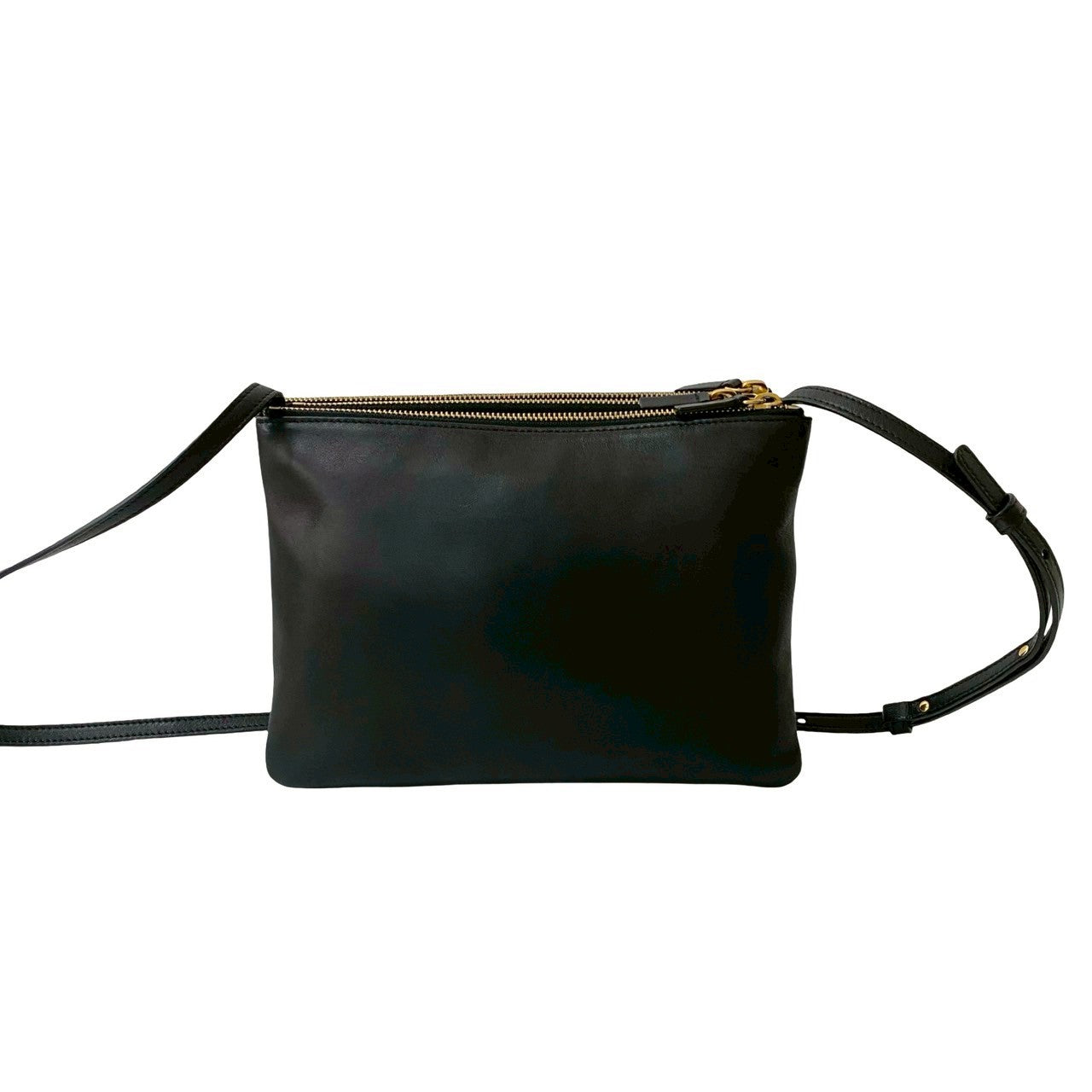 セリーヌ ショルダーバッグ　ポシェット　トリオ/TORIO 黒　ブラック　美品 CELINE セリーヌ トリオ ショルダーバッグ – Trip