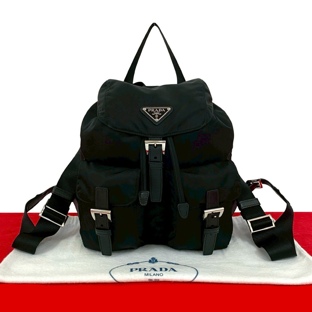 【PRADA】5/24まで限定価格★　ナイロンリュック Sサイズ 黒 PRADA プラダ リュックサック – Trip
