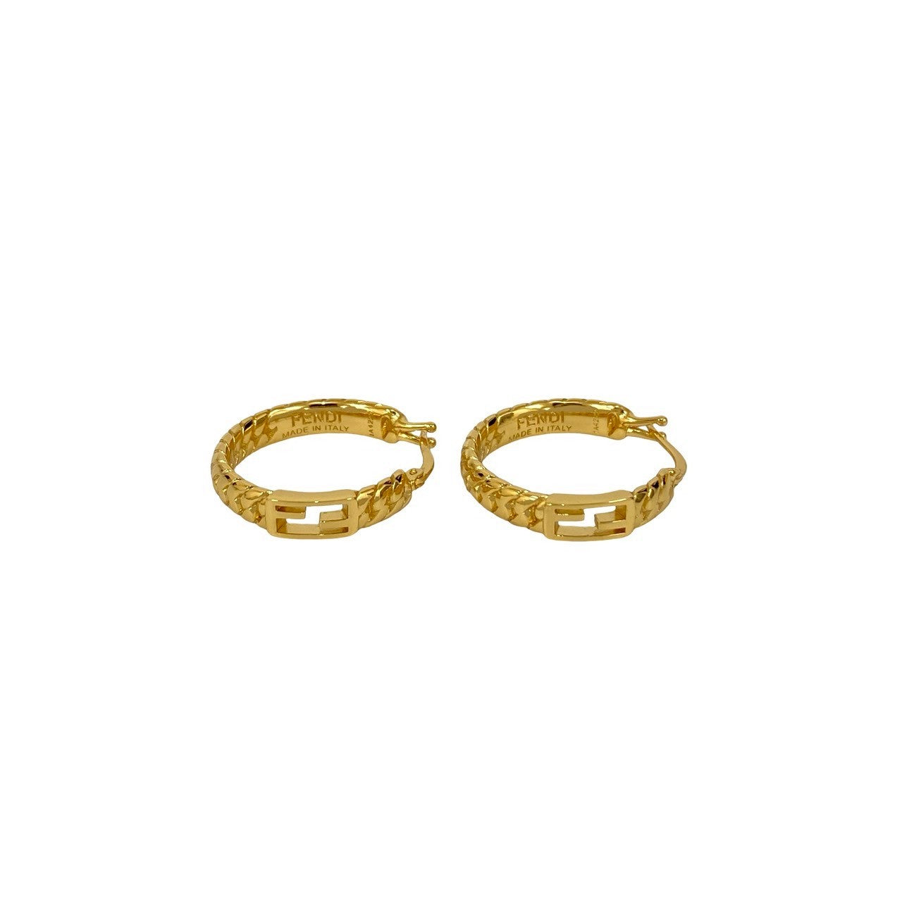 FENDI フェンディ FF バゲット フープ ピアス – Trip
