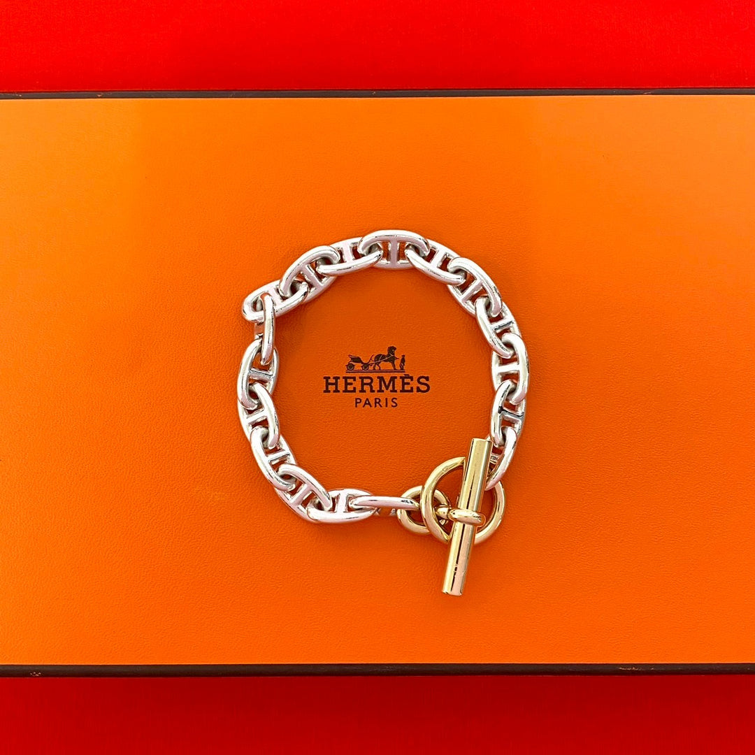 ブレスレット エルメス シェーヌダンクル MM 17コマ