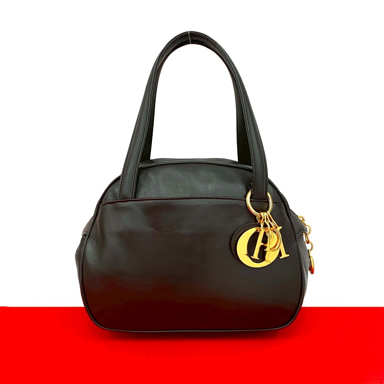 DIOR ブラック　ハンドバッグ Christian Dior ディオール レディディオール ハンドバッグ – Trip