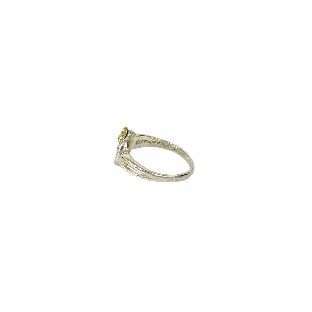 ティファニーハートリボンコンビリング12.5号　新品仕上げ ほぼ無傷 TIFFANY&Co. ティファニー ハート リボン コンビ リング 指輪 – Trip