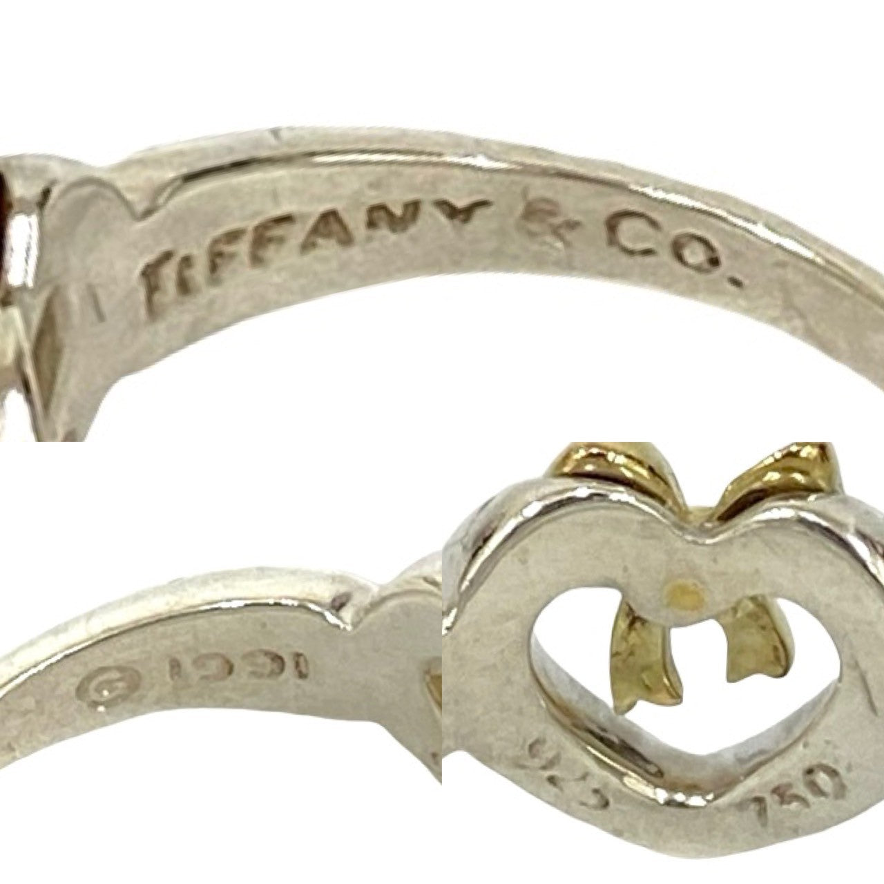 【ヴィンテージ】Tiffany & Co. ハートリボンリング❤️ティファニー❤️ TIFFANY&Co. ティファニー ハート リボン コンビ リング 指輪 – Trip