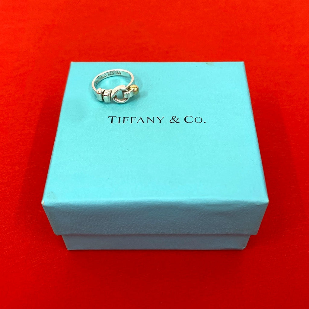 TIFFANY&Co. ティファニー フラットワイヤー 925 K18 リング 指輪 – Trip