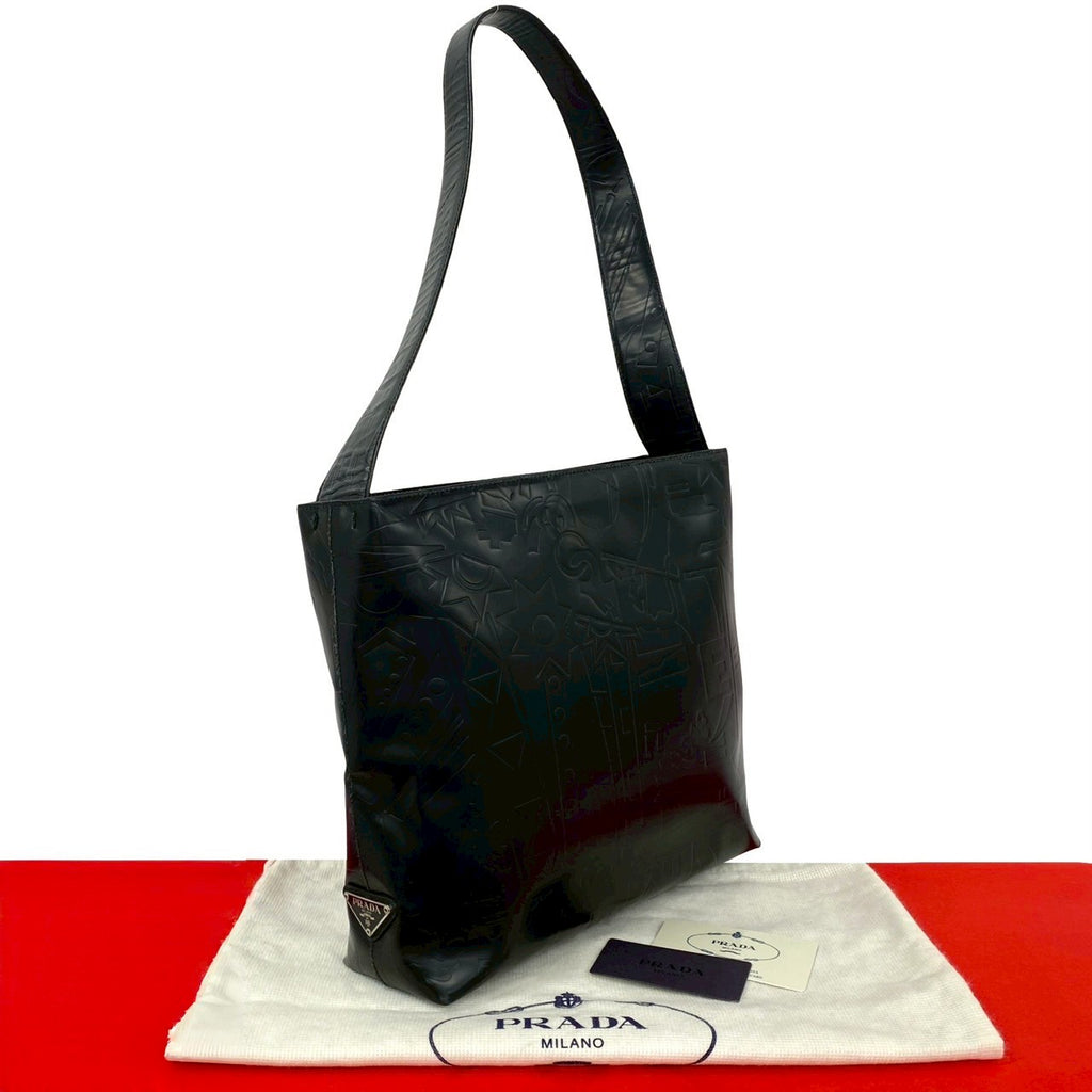 ショルダーバッグ Prada プラダ ショルダーバッグ レディース TESSUTO SPAZZOLATO ブラック