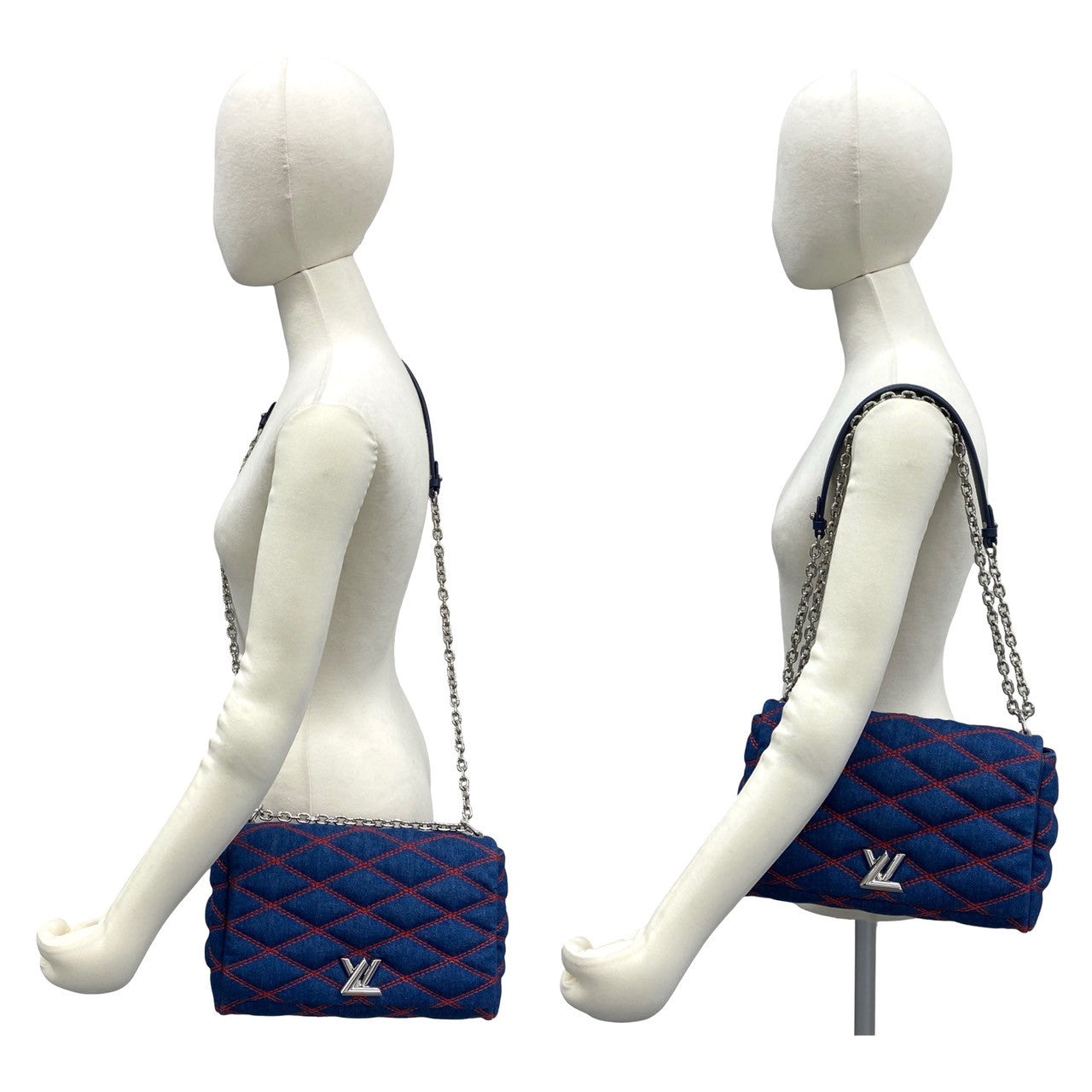 極 美品 袋付 LOUIS VUITTON ルイヴィトン マルタージュ キルティング デニム ターンロック チェーン セミ ショルダーバッグ ブルー i2148 LOUIS VUITTON ルイヴィトン マルタージュ ショルダーバッグ – Trip