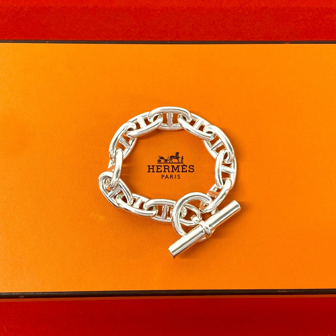 ブレスレット エルメス シェーヌダンクル TGM 11コマ