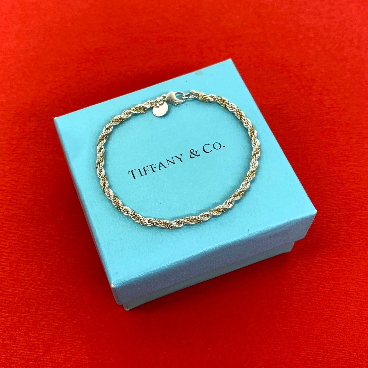 TIFFANY&Co. ティファニー ツイストロープ ブレスレット 925 K18 750