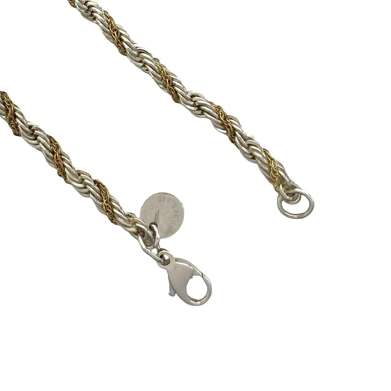限定値下 Tiffany ツイストロープブレスレット 925/750 k18 TIFFANY&Co. ティファニー ツイストロープ ブレスレット 925 K18 750